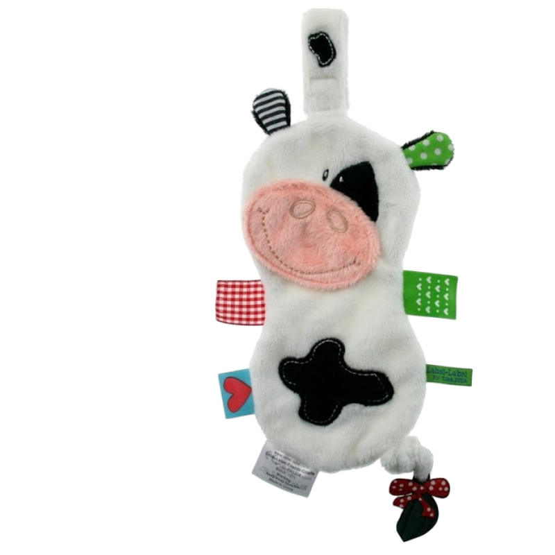 標籤標籤奶嘴毯 - 乳牛