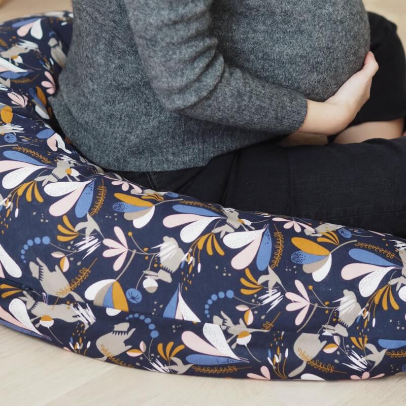 紅堡 | Cocoonababy 大號 Flopsy 孕婦哺乳枕 - Jersey Lorena 