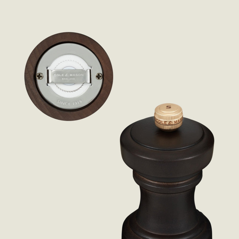 Cole & Mason Hoxton 104mm/ 4in Dark Chocolate Salt Mill