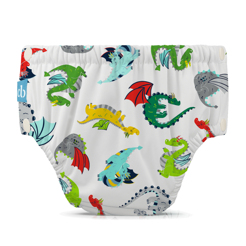 Charlie Banana Reusable Swim Diaper Snaps - Mr Dragon