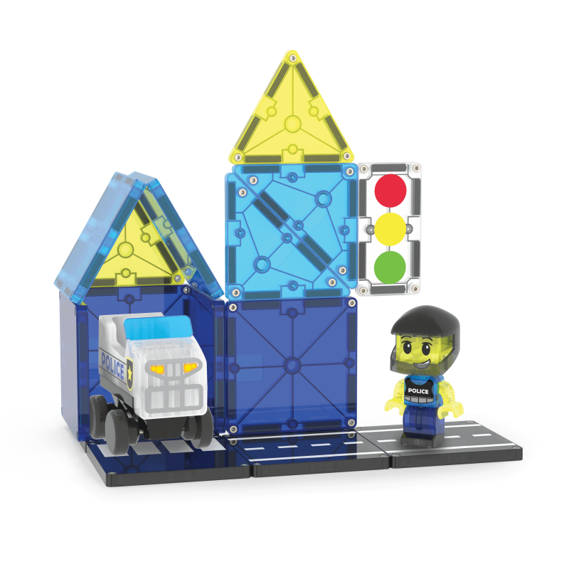 Magna-Tiles Police Patrol™ 20 Piece Set