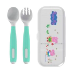 Parents League Peppa Pig Bendable Fork & Spoon with Storage Case - Green