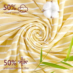 Momcozy Hooded Baby Towel Ultra Soft 2 in a pack - Lemon Leaves