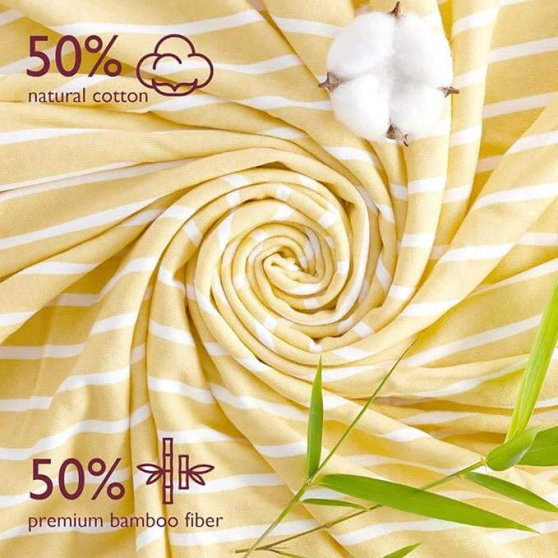 Momcozy Hooded Baby Towel Ultra Soft 2 in a pack - Lemon Leaves