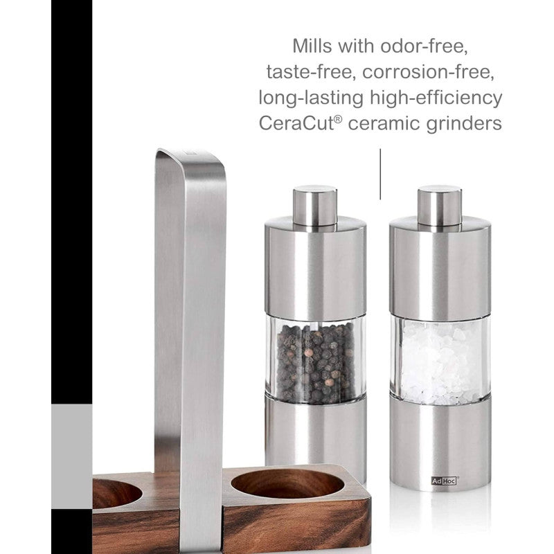 AdHoc Pepper & Salt Mill Set Menage Classic