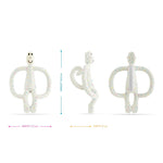 Matchstick Monkey Original Teething Toy With Tail - Confetti Cream