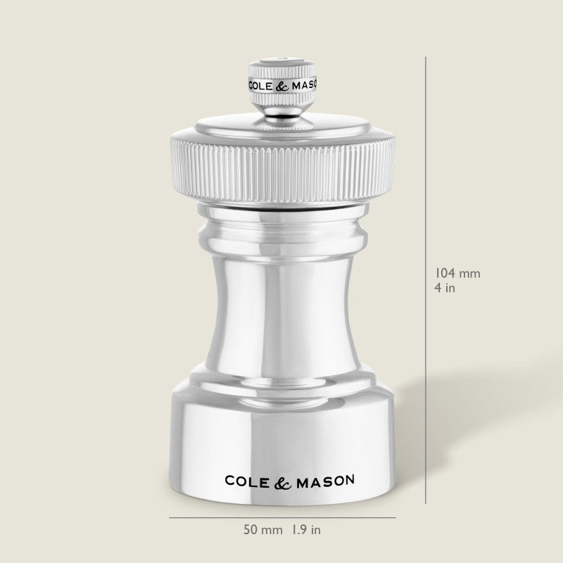 Cole & Mason Hoxton 104mm 4in Silver Plated Gift Set