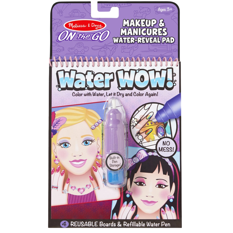 Melissa & Doug Water WOW! Water Reveal Pad - Makeup & Manicures