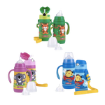 Nuby 3-Stage Stainless Steel Cup Set with 3D Sleeve 300ml