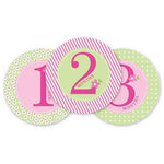 Pearhead First Year Belly Stickers - Pink