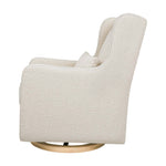 Babyletto Wally Swivel Glider - Ivory Boucle with Light Wood Base