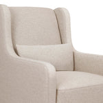 Babyletto Wally Swivel Glider - Performance Beach Eco-Weave with Light Wood Base