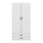 LIFETIME Kidsrooms Wardrobe with Clothes Rail & 2 Drawers 100cm
