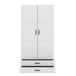 LIFETIME Kidsrooms Wardrobe with Clothes Rail & 2 Drawers 100cm