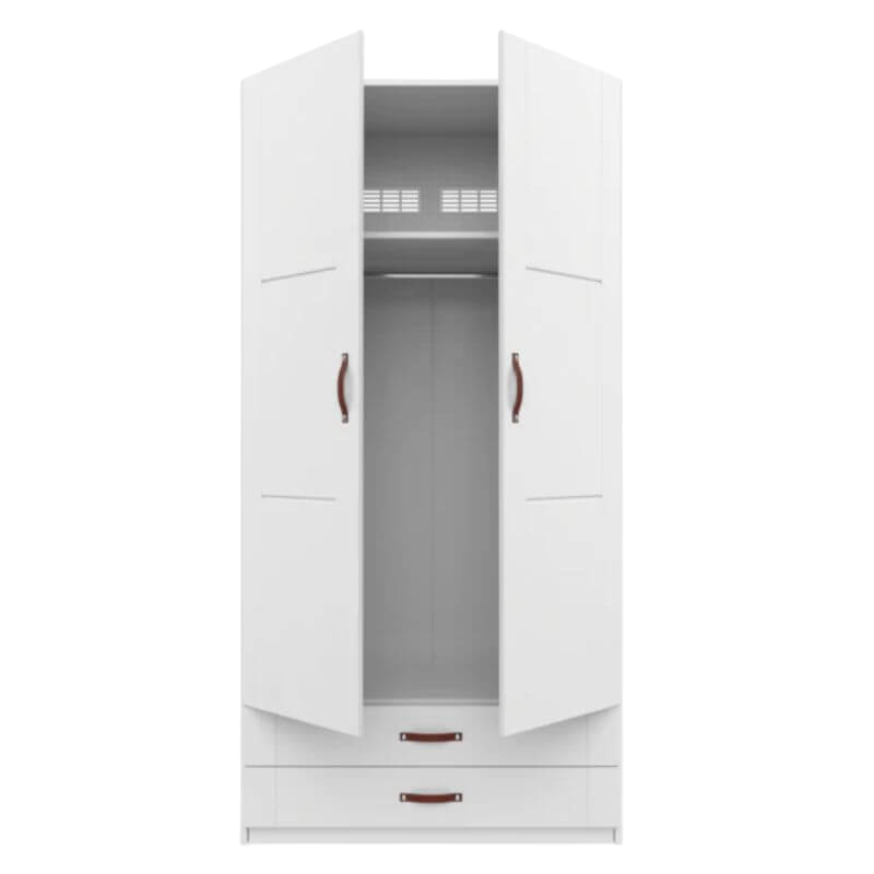 LIFETIME Kidsrooms Wardrobe with Clothes Rail & 2 Drawers 100cm