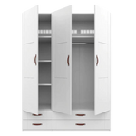 LIFETIME Kidsrooms Wardrobe with Shelves, Clothes Rail & Drawers 150cm