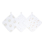 aden + anais Washcloth Set 3-Pack - Blushing Bunnies