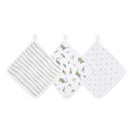 aden + anais Washcloth Set 3-Pack - Dino Jungle