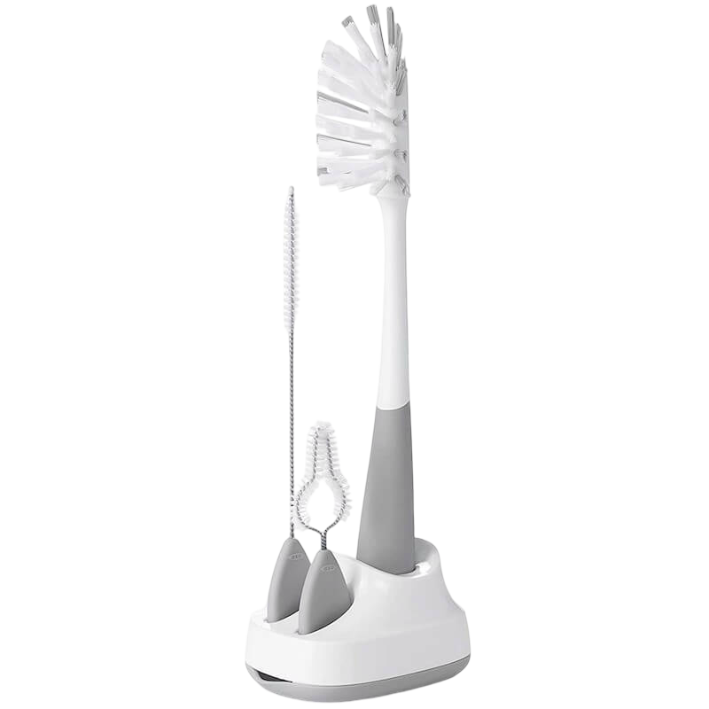 OXO Tot 水瓶和吸管杯清潔組 - 灰色