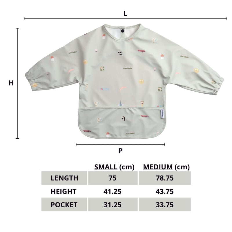 Milk It Baby Waterproof Sleeved Bib - Hong Kong City
