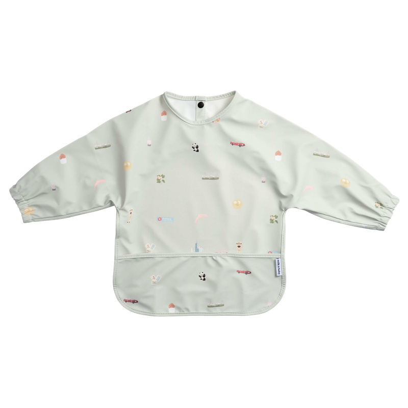 Milk It Baby Waterproof Sleeved Bib - Hong Kong City