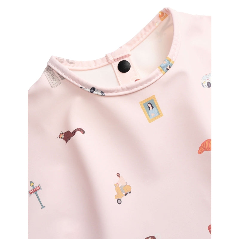 Milk It Baby Waterproof Sleeved Bib - Paris City