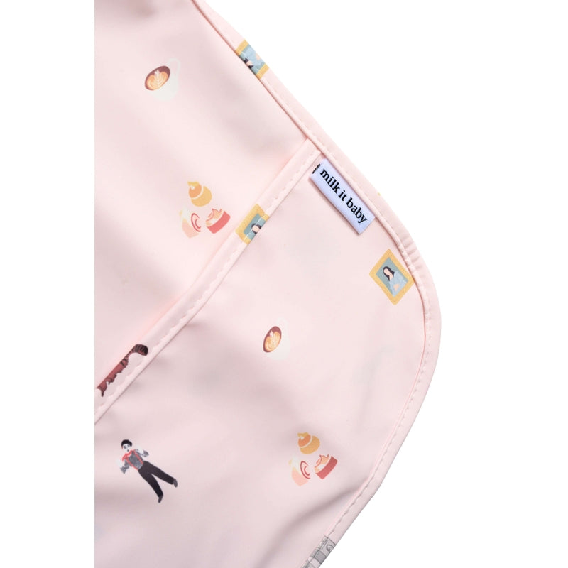 Milk It Baby Waterproof Sleeved Bib - Paris City