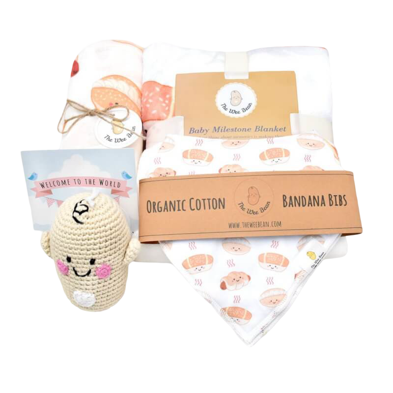 The Wee Bean Welcome Home Baby Gift Set - Bakery Buns Collection