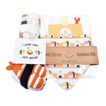 The Wee Bean Welcome Home Baby Gift Set - Sushi Collection