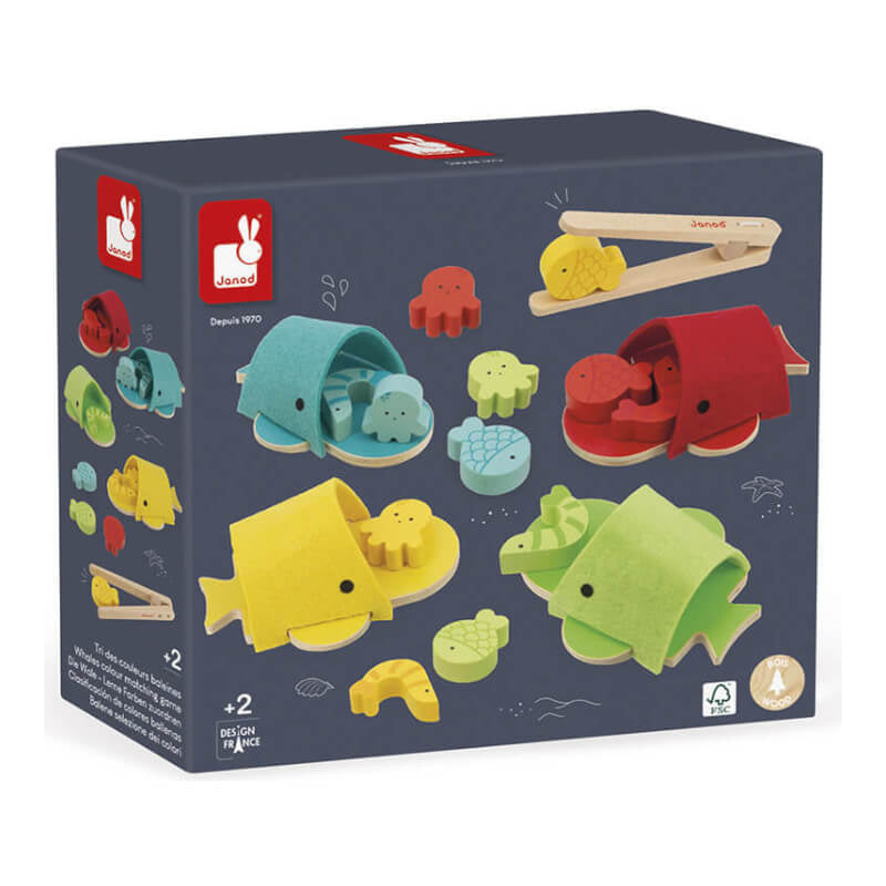 Janod Whales Colour Matching Game