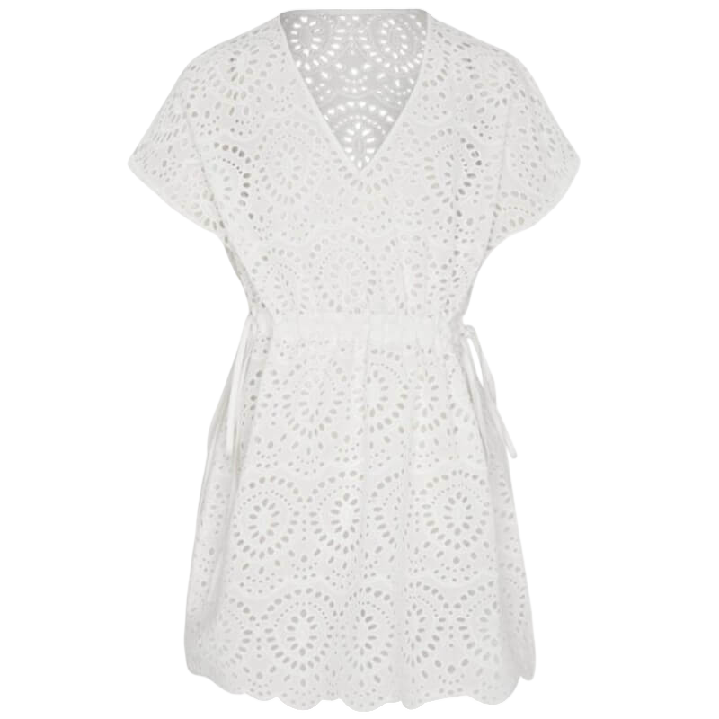 Platypus White Girls Eyelet Sundress