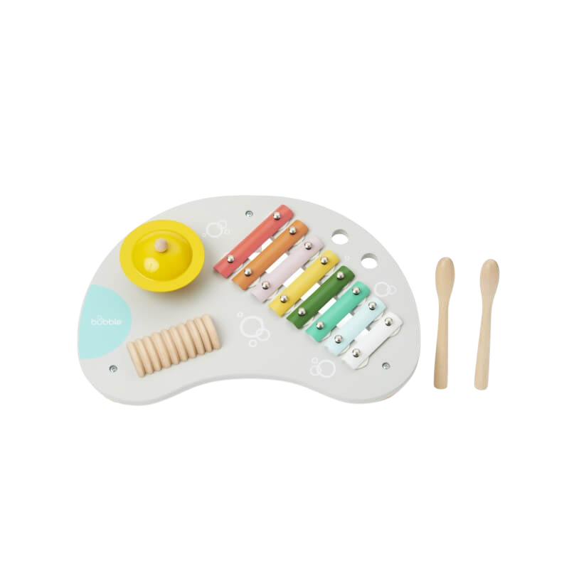 泡泡木質音樂桌 - 粉彩