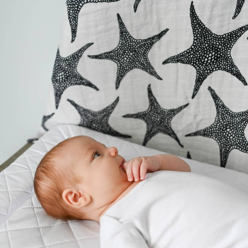 Etta Loves XL Sensory Muslin Swaddle - Fern
