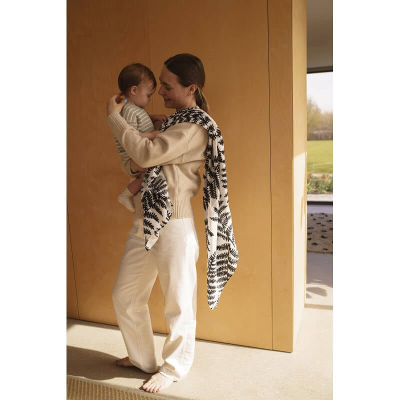 Etta Loves XL 感官棉紗布襁褓 - 蕨綠色