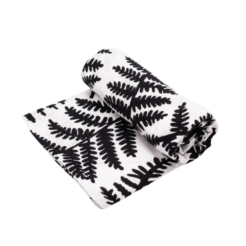 Etta Loves XL Sensory Muslin Swaddle - Fern
