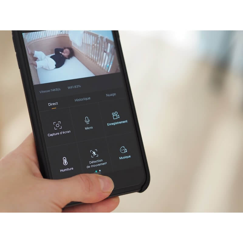 Beaba Zen 高級視訊嬰兒監視器 - 白色