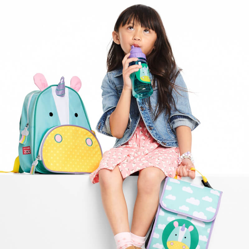 Skip Hop Zoo PP吸管水瓶 390毫升