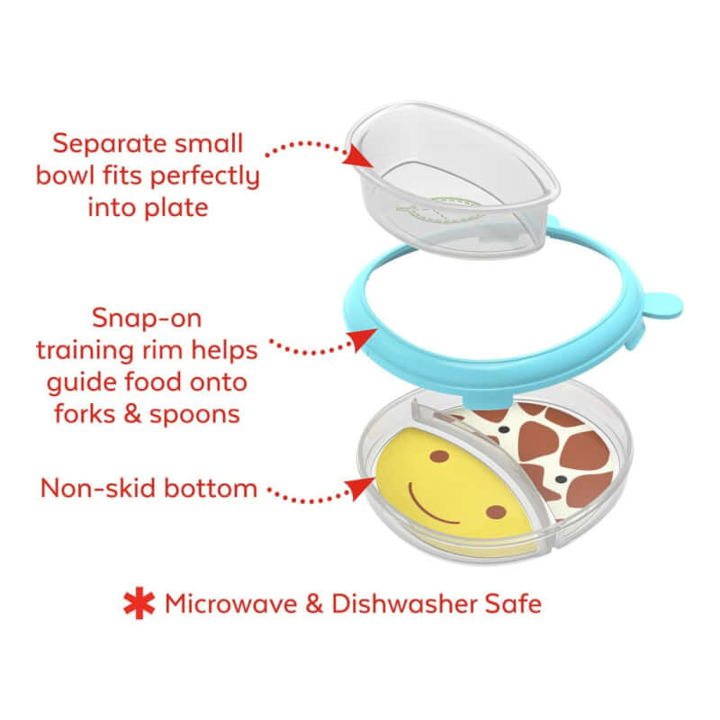 Skip Hop Zoo Smart Serve Plate & Bowl