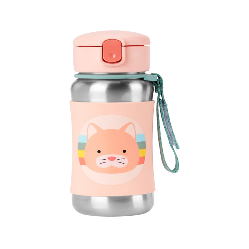 Skip Hop Zoo 不鏽鋼吸管瓶