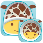 Skip Hop動物園主題桌上美耐皿套裝 - 長頸鹿