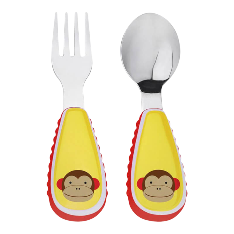 Skip Hop Zootensils Fork & Spoon - Monkey