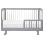 Babyletto Hudson 3-in-1 Convertible Crib - Grey / White