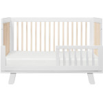 Babyletto Hudson 3-in-1 Convertible Crib - White / Washed Natural