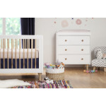 Babyletto Lolly 3-In-1 Convertible Crib - White / Natural