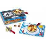 Melissa & Doug Flip & Serve Pancake Set - Wooden Play Food