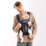 BabyBjorn Mini 初生嬰兒揹帶 - 3D 透氣 - 碳灰色