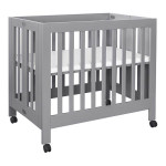Babyletto Origami Mini Crib - Grey