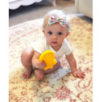 Itzy Ritzy Chew Crew Silicone Baby Teether - Pineapple
