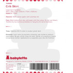 Babyletto Crib Skirt - Tuxedo Monochrome