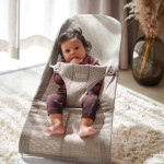 BabyBjorn Fabric Seat for Bouncer Bliss - Grey Beige, Mesh